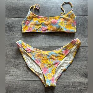 Triangl flower bikini set